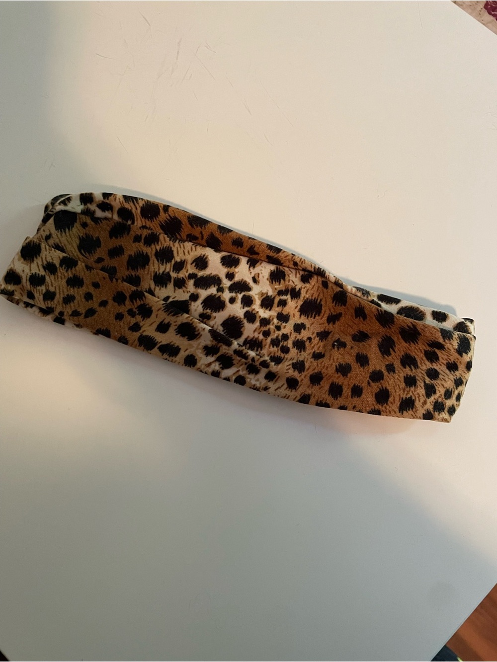 Leopard Print Twist Headband - Brown